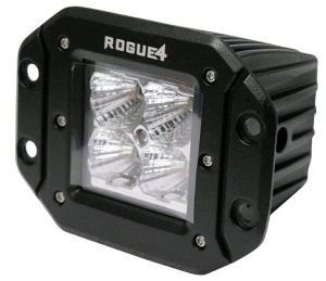 Rogue4 Bravo Series Mini Flush Mount RGB LED Spot Light Bar Black