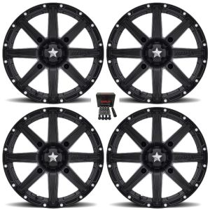 MSA M33 Clutch UTV Wheels/Rims Black 14